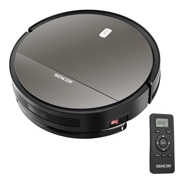 Sencor - Robotporszívó felmosóval 2 az 1-ben 25W 2600 mAh fekete/ezüst + távirányító