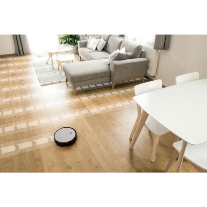 Sencor - Robotporszívó felmosóval 2 az 1-ben 25W 2600 mAh fekete/ezüst + távirányító