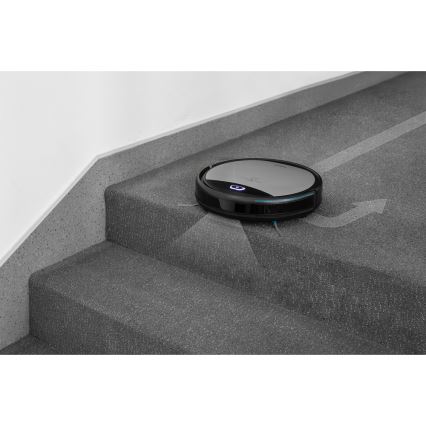 Sencor - Robotporszívó felmosóval 2 az 1-ben 25W 2600 mAh Wi-Fi fekete/ezüst + távirányító