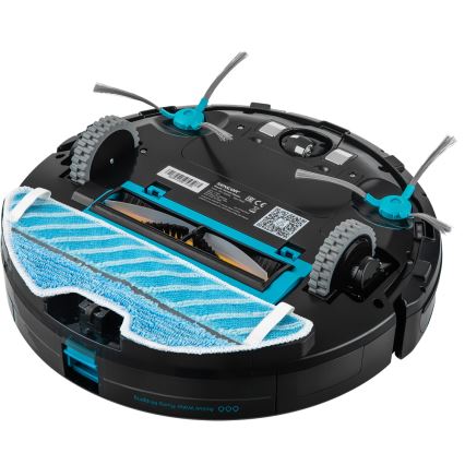 Sencor - Robotporszívó felmosóval 2 az 1-ben 25W 2600 mAh Wi-Fi fekete/ezüst + távirányító