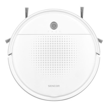 Sencor - Robotporszívó felmosóval 2in1 18W/1500 mAh fehér + távirányítás