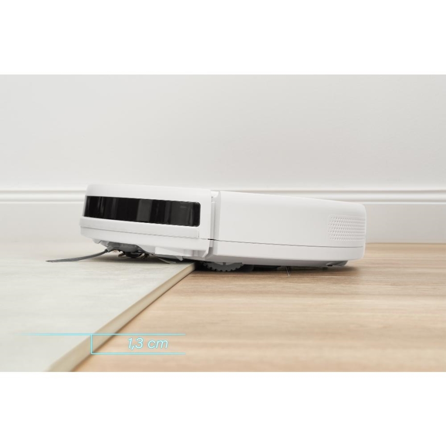 Sencor - Robotporszívó felmosóval 2in1 18W/1500 mAh fehér + távirányítás