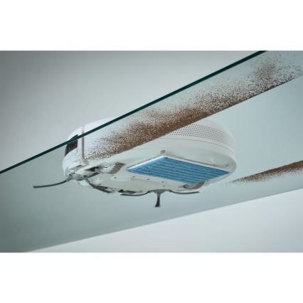 Sencor - Robotporszívó felmosóval 2in1 18W/1500 mAh fehér + távirányítás