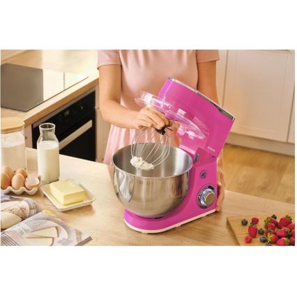 Sencor - Rozsdamentes acéltálas konyhai robotgép 1300W/230V, rózsaszín