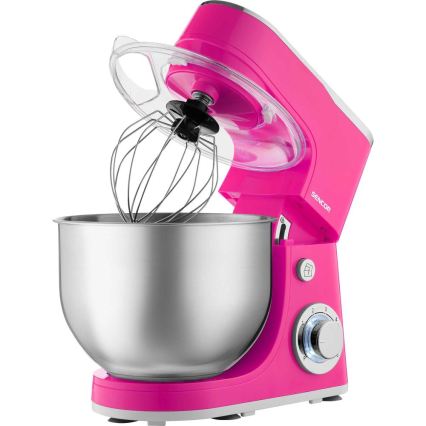 Sencor - Rozsdamentes acéltálas konyhai robotgép 1300W/230V, rózsaszín