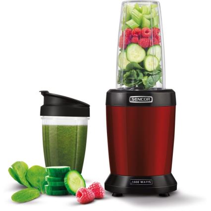 Sencor - Smoothie nutri turmixgép 1000W/230V piros