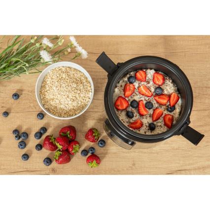 Sencor - Többfunkciós rizsfőző 350W/230V 0,6 l rozsdamentes acél/fekete