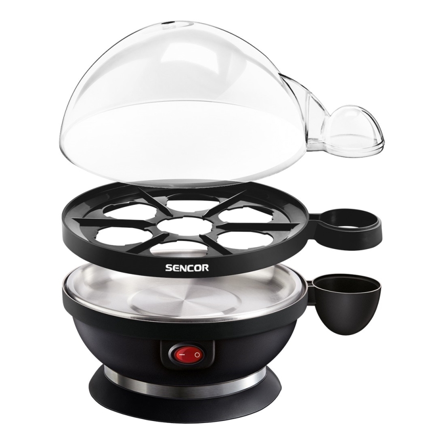 Sencor - Tojásfőző 320-380W/230V fekete