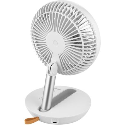 Sencor - Újratölthető asztali ventilátor 5W/5V 4000 mAh fehér
