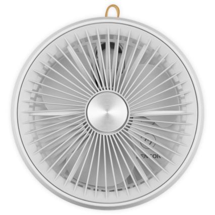 Sencor - Újratölthető asztali ventilátor 5W/5V 4000 mAh fehér