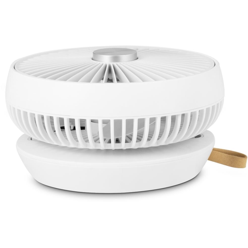 Sencor - Újratölthető asztali ventilátor 5W/5V 4000 mAh fehér