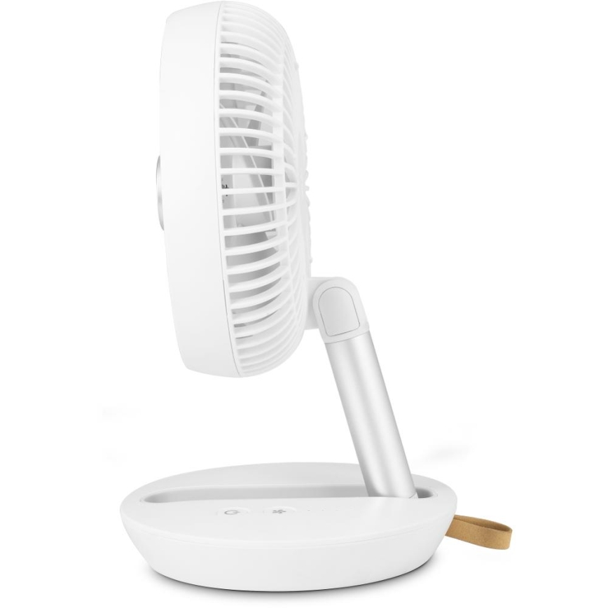 Sencor - Újratölthető asztali ventilátor 5W/5V 4000 mAh fehér
