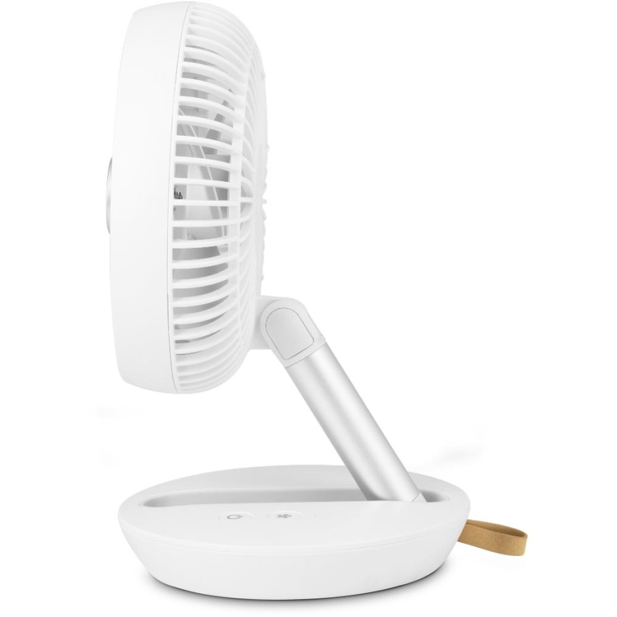 Sencor - Újratölthető asztali ventilátor 5W/5V 4000 mAh fehér
