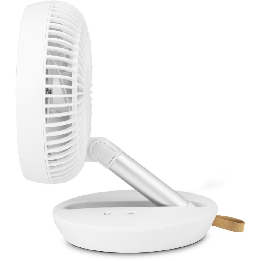 Sencor - Újratölthető asztali ventilátor 5W/5V 4000 mAh fehér