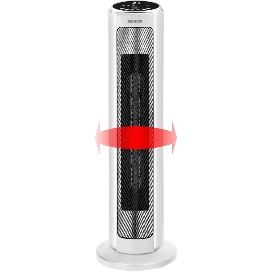 Sencor - Ventilátor kerámia fűtőtesttel 2200W/230V Wi-Fi fehér + távirányító
