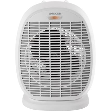 Sencor - Ventilátoros fűtőtest 1200/2000 W/230 V fehér/szürke