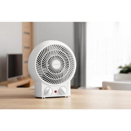 Sencor - Ventilátoros hősugárzó 1200/2000W/230V fehér