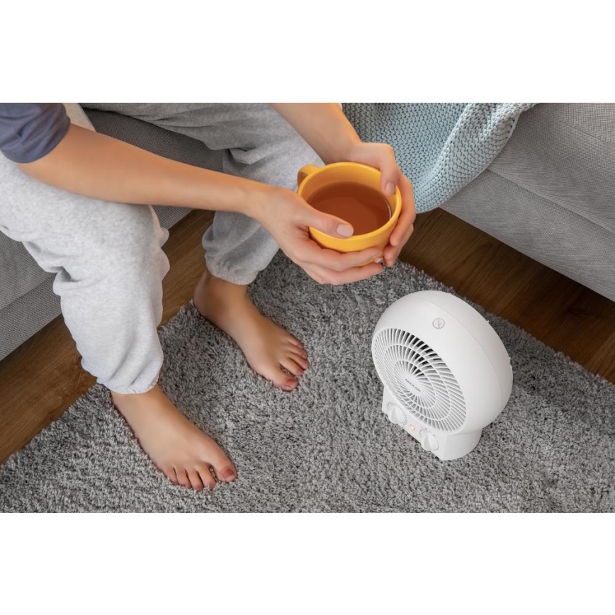 Sencor - Ventilátoros hősugárzó 1200/2000W/230V fehér