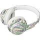 Sencor - Vezeték nélküli fejhallgató mikrofonnal 3,7V/400 mAh zöld/fehér
