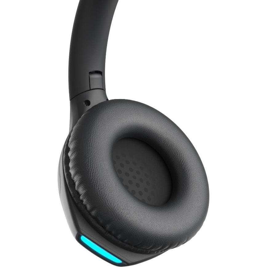 Sencor - Vezeték nélküli fejhallgató mikrofonnal 600 mAh fekete