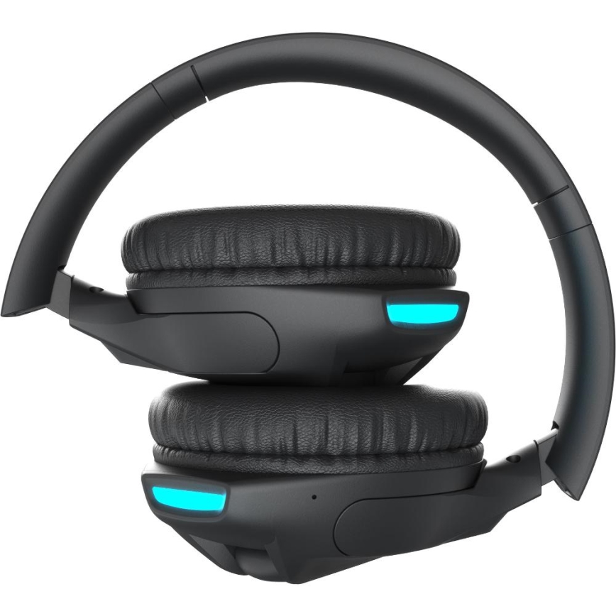 Sencor - Vezeték nélküli fejhallgató mikrofonnal 600 mAh fekete