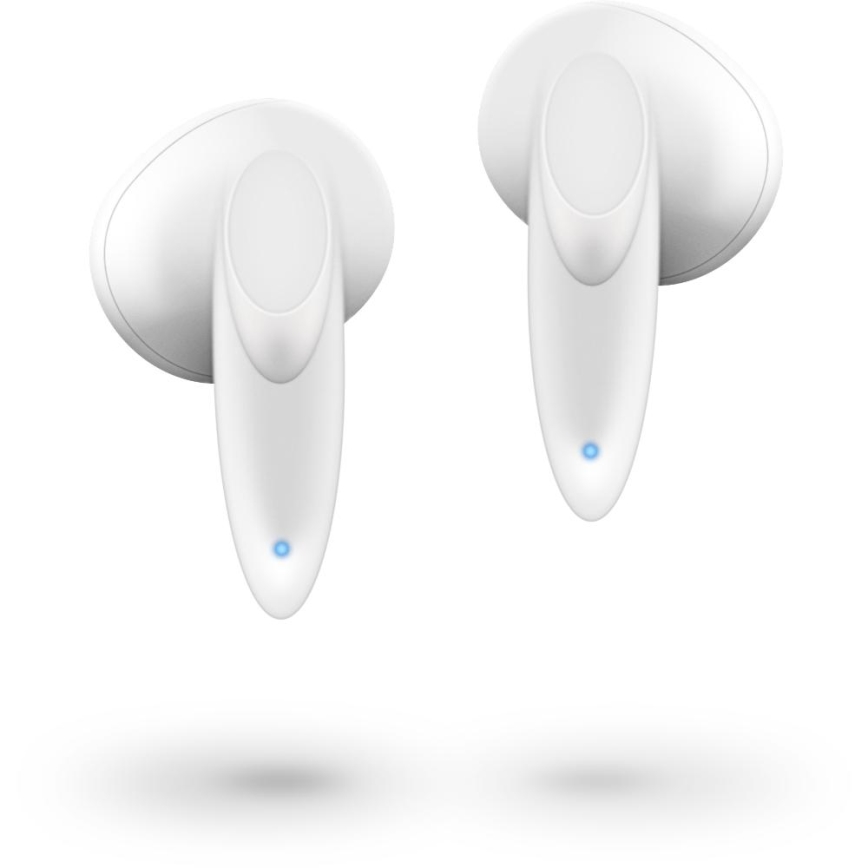 Sencor - Vezeték nélküli fejhallgató 230 mAh + 2x 25 mAh IPX4 fehér