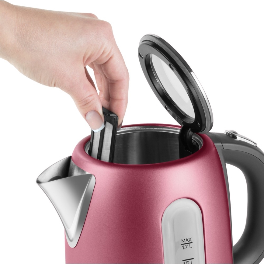 Sencor - Vízforraló 1,7 l 2150W/230V rózsaszín