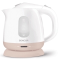 Sencor - Vízforraló 1 l 1100W/230V fehér/rózsaszín