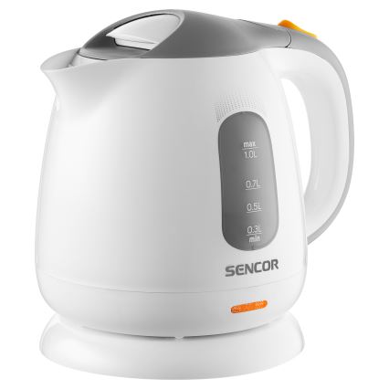 Sencor - Vízforraló 1 l 1100W/230V fehér/szürke