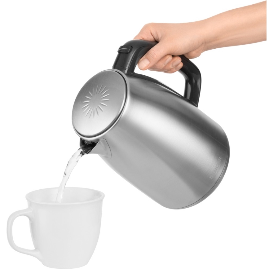 Sencor - Vízforraló hőszabályozással 1,7 l 2200W/230V rozsdamentes acél