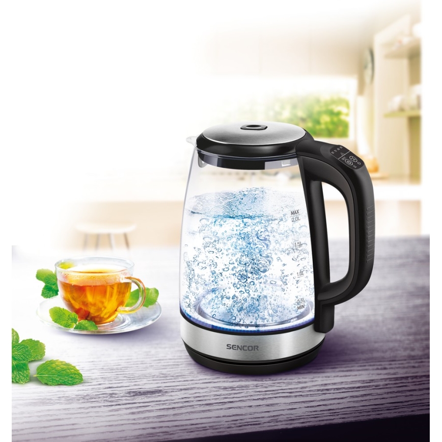 Sencor - Vízforraló hőszabályzóval 2 l 2200W/230V