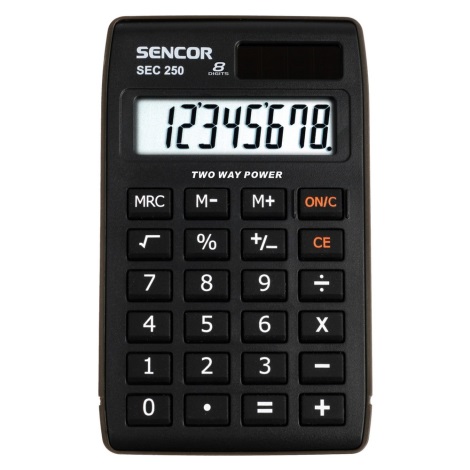 Sencor - Zsebszámológép 1xLR1130 fekete