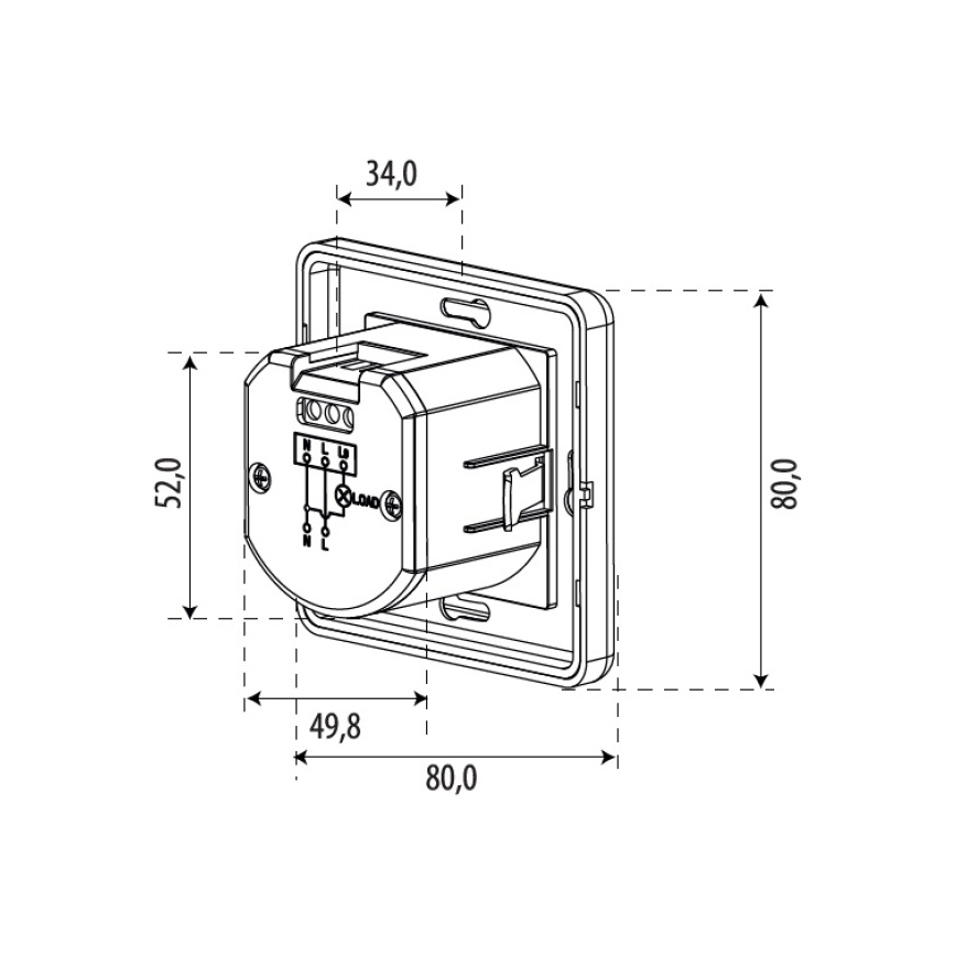 SENSOR 1200W mozgásérzékelő, fehér