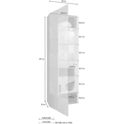 SERIAN fehér komód