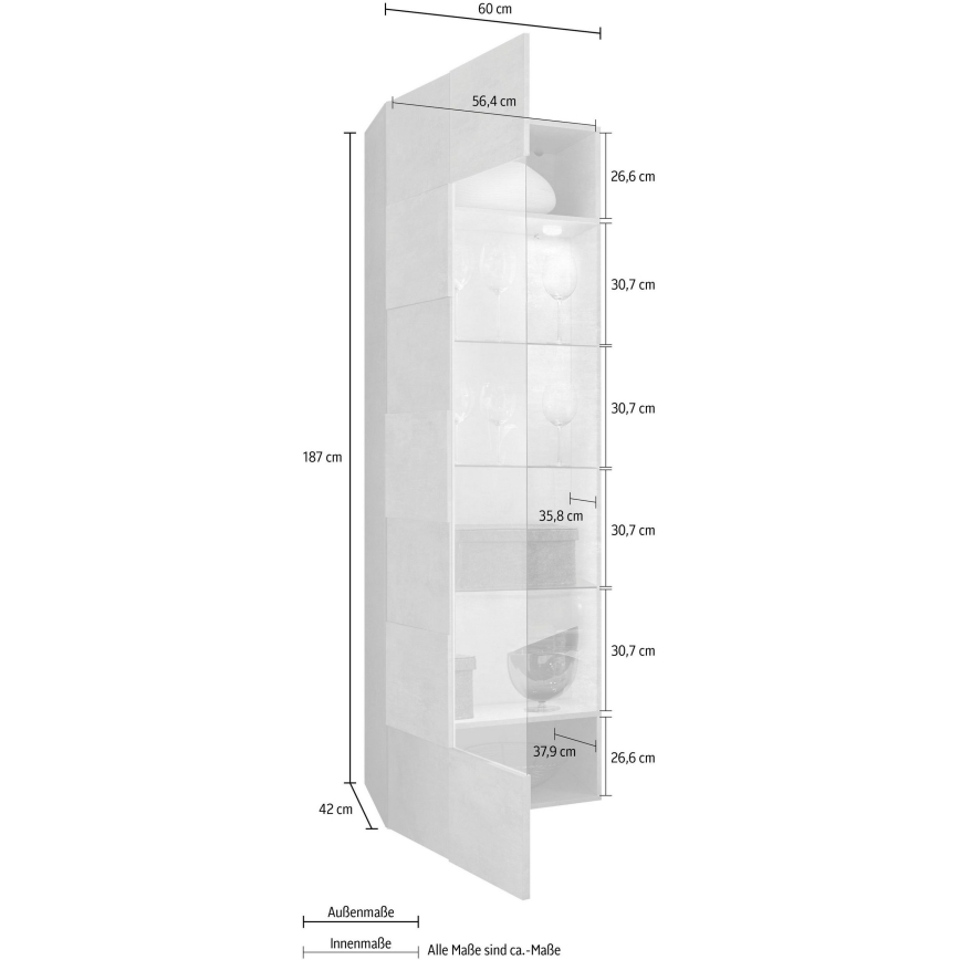 SERIAN fehér komód