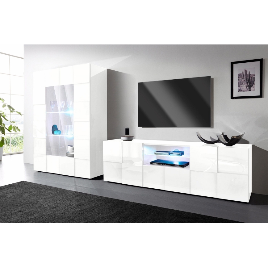 SERIAN fehér TV-asztal