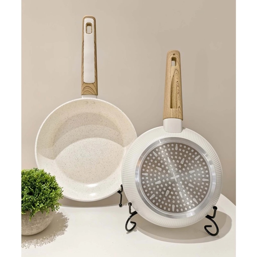 Serpenyő BIANCO 24 cm krémszínű/barna