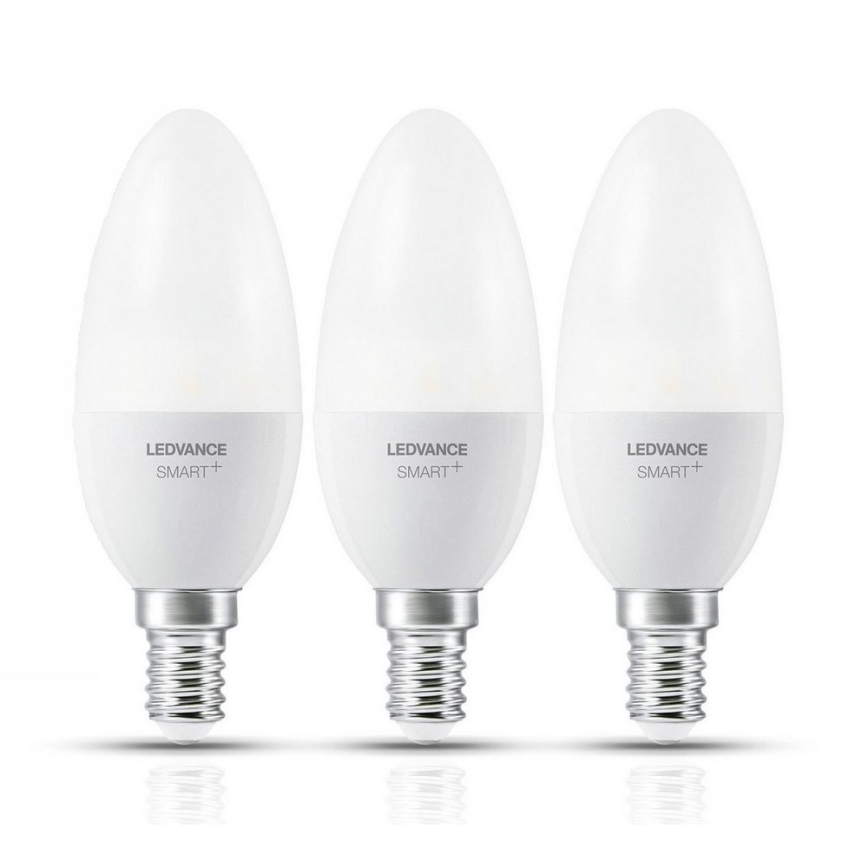 SET 3x LED fényerő-szabályozós izzó SMART + E14 / 5W / 230V 2700K-6500K - Ledvance