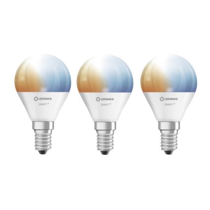 SET 3x LED fényerő-szabályozós izzó SMART+ E14/5W/230V 2700K-6500K Wi-Fi - Ledvance