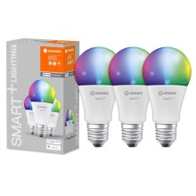 SET 3x LED RGB Dimmelhető izzó SMART+ E27/14W/230V 2700K-6500K Wi-Fi - Ledvance