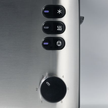 Severin AT 2515 - Két szeletes kenyérpirító, 1000 W/230 V, rozsdamentes acél/fekete