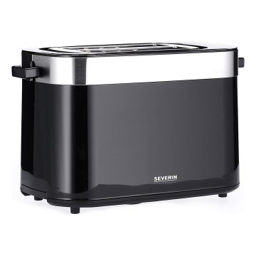 Severin AT 9264 - Kétlyukas kenyérpirító, 800W/230V, rozsdamentes acél/fekete