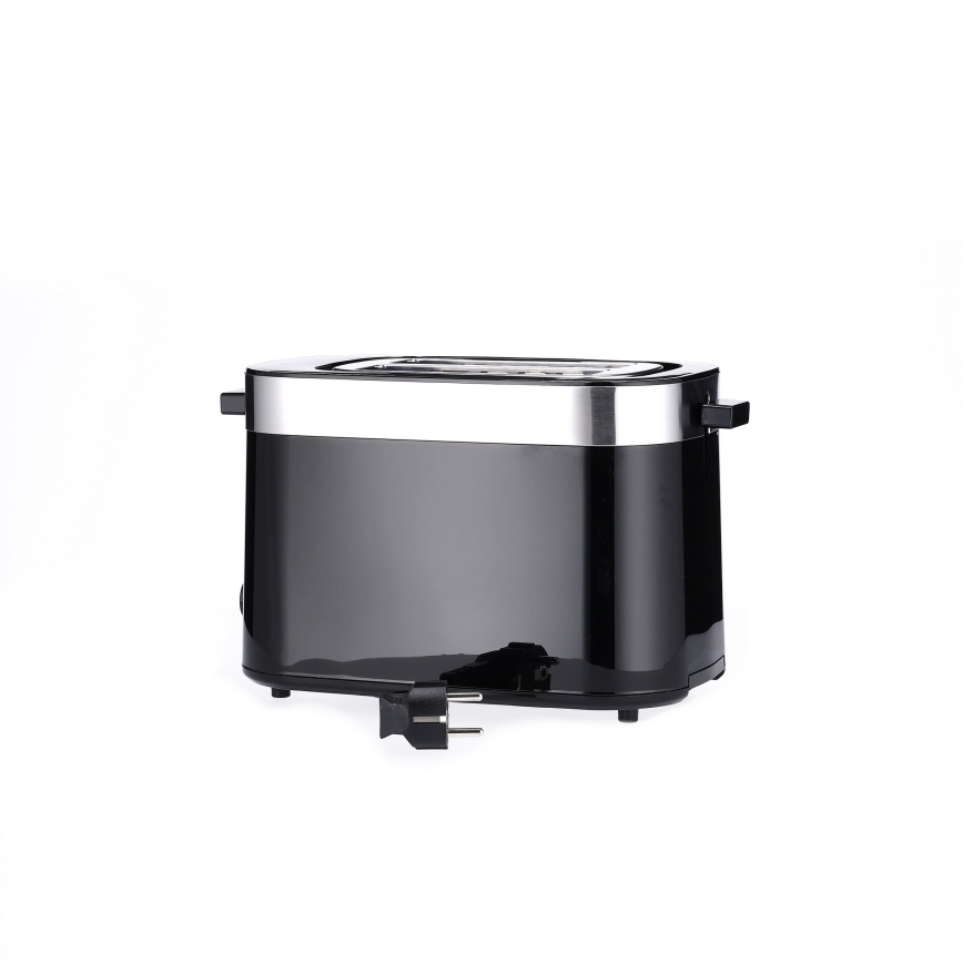 Severin AT 9264 - Kétlyukas kenyérpirító, 800W/230V, rozsdamentes acél/fekete