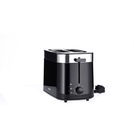 Severin AT 9264 - Kétlyukas kenyérpirító, 800W/230V, rozsdamentes acél/fekete