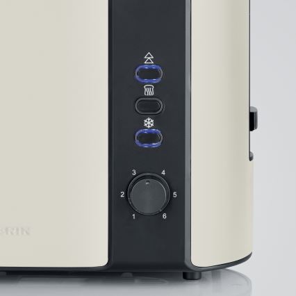 Severin AT 9576 - 2 szeletes kenyérpirító 800W/230V bézs/fekete