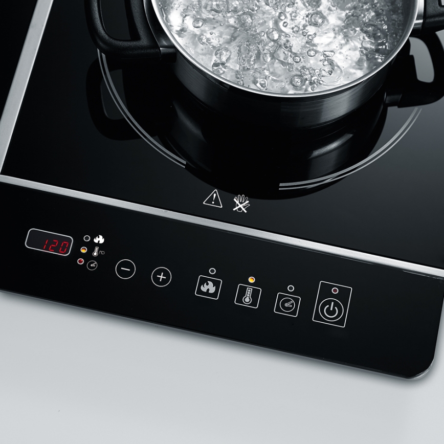 Severin DK 1031 - Indukciós kétzónás főzőlap 3400 W/230 V fekete