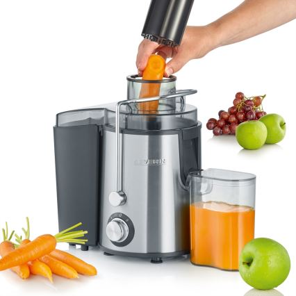 Severin ES 3566 - Gyümölcscentrifuga 0,5 l 400W/230V rozsdamentes acél/szürke