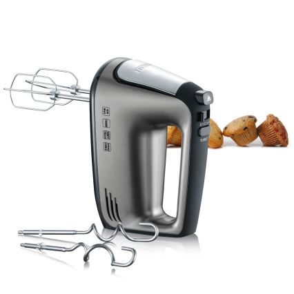 Severin HM 3832 - Kézi habverő 400W/230V rozsdamentes acél/fekete