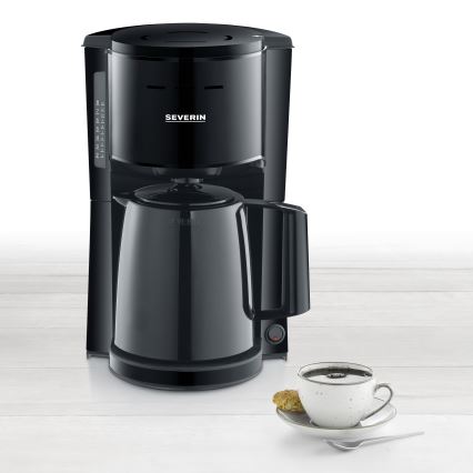 Severin KA 9306 - termoszkannás kávéfőző 1 l 1000W/230V fekete