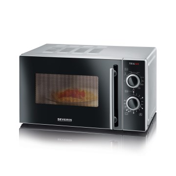 Severin MW 7771 - 700 W mikrohullámú sütő grillel, 230 V, 20 l, fekete